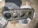 1981 Kawasaki Bayou - A disassembled engine cylinder block is shown, with visible wear inside the cylinders.