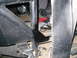 1984 Ford Bronco II - Close-up of the interior structure and floor of a modified off-road vehicle.