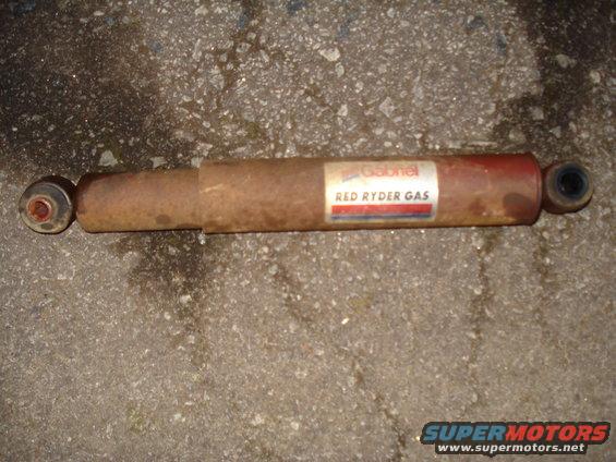 Rusty Gabriel Red Ryder Gas shock absorber on pavement