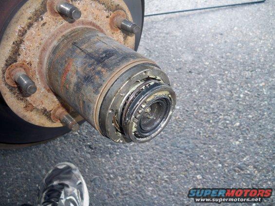 The lower half of the hub assembly should then slide right out.