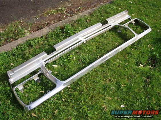 Chrome grille assembly on grass