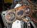 1994 Ford Explorer - Close-up of a heavily corroded engine cylinder head, showing internal components.