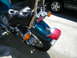 1992 Yamaha Virago - Rear section of a motorcycle, showing the seat, fender, and tail light assembly.