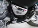 1992 Yamaha Virago - Motorcycle engine detail with a chrome Virago emblem on the side panel.