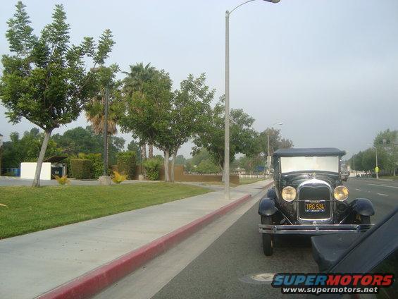 1920s Ford Model A front view with license plate TRG 524