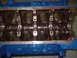 1969 Ford Torino - Close-up view of a blue engine block, showing the crankshaft bearing saddles.