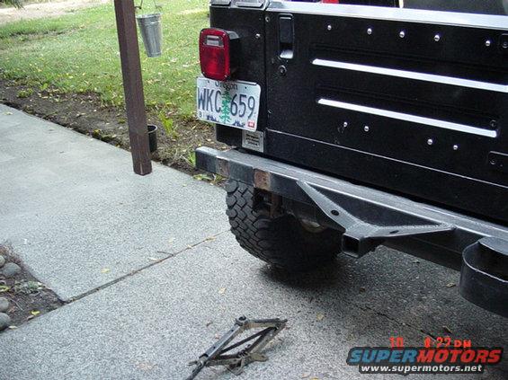 One down.  Notice the bumperette removal tool on the ground.