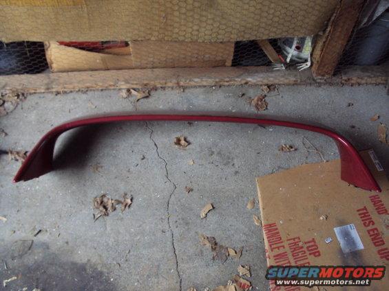 Red car spoiler