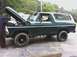 1979 Ford Bronco - bronco right after painting the wheels black