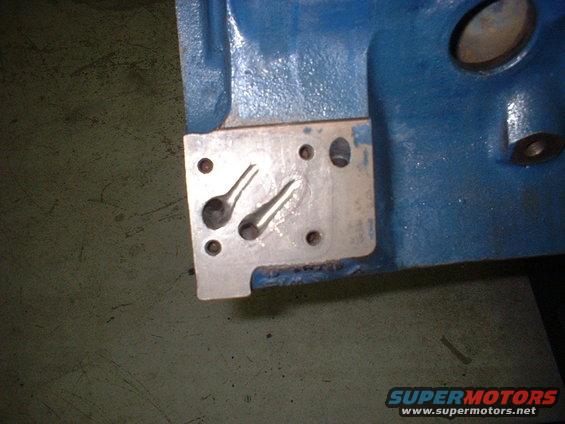 Opened up oil supply holes & smoothed out galleys.