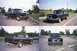 1994 Ford F-150 - This black 1994 Ford F-150 pickup truck is shown from multiple angles, including a 3/4 front view.
