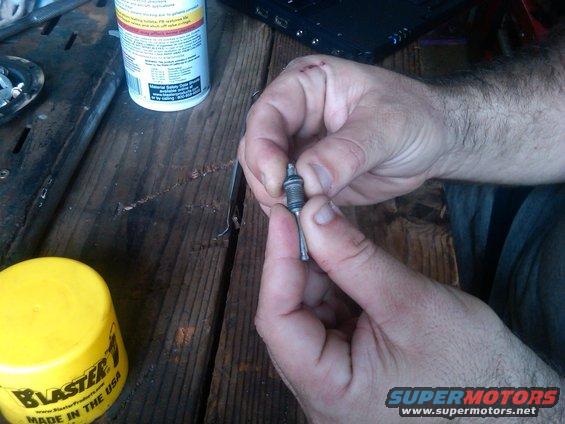 This is how I found the valve, stuck down.
