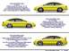 1999 Ford Taurus - This image displays different Ford Taurus coupe models and their performance specifications.