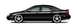1999 Ford Taurus - Side profile of a black 1999 Ford Taurus sedan with aftermarket rims.