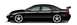 1999 Ford Taurus - Side profile of a black 1999 Ford Taurus sedan modified with aftermarket wheels and a rear wing.