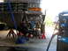 1996 Ford Bronco - Front suspension of a Ford truck, likely from the early to mid-1990s, undergoing maintenance.