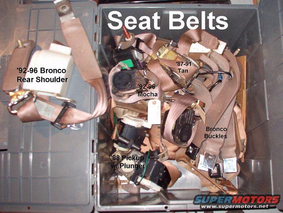 seat-belts.jpg Various seat belt parts

[url=http://www.supermotors.net/registry/6098/31152-4][img]http://www.supermotors.net/getfile/281595/thumbnail/buckle1.jpg[/img][/url]