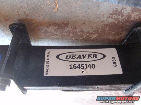 Deaver leaf spring with part number 1645J40 and "MADE IN U.S.A."