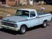 1963 Ford F-100 - This 1963 Ford F-100 pickup truck is seen from a 3/4 front angle.
