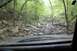 1984 Ford Bronco II - Navigating a challenging, boulder-strewn path in a wooded area.