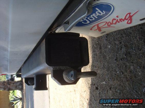 Ford Racing decal on trailer hitch
