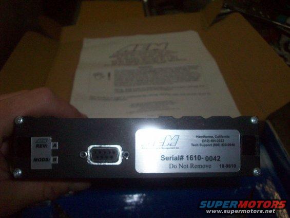 AEM engine management unit with serial number 1610-0042