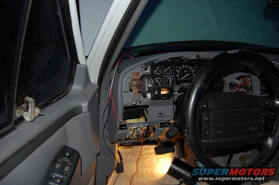 Buttoning up the instrument panel.