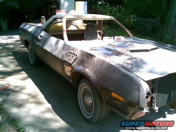 passenger side door & quarter roughed & primered