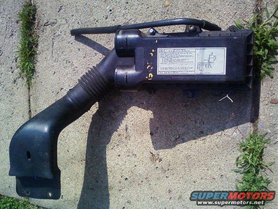 Airbox with a vacuum diagram for a 1989 5.0