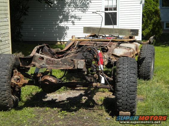 1985 Chevrolet C/K Pickup chassis, suspension, and tires visible from the side
