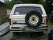 1985 Ford Bronco - Rear view of a 1985 Ford Bronco, its iconic spare tire mount and Ford badging.