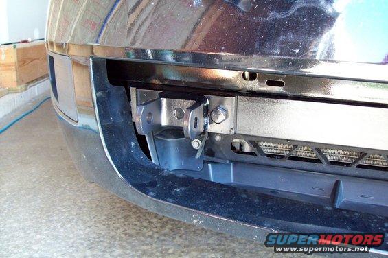 2006 Ford Fusion front bumper with tow hitch bracket installed