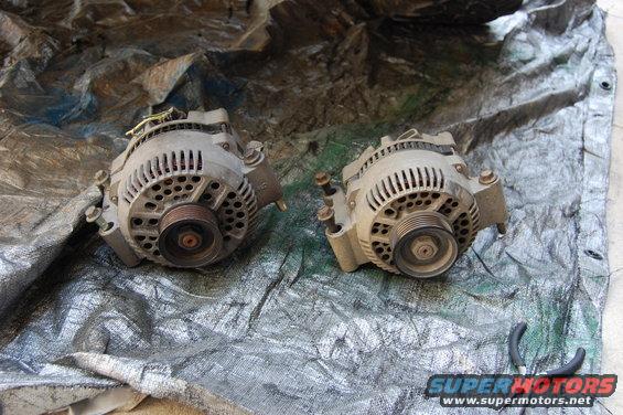 dsc_0620.jpg Stock 95 amp 3G on the right. 130 amp 3G on the left.
came from a cash for clunkers explorer. I saved the terminal boot for the new charge cable.