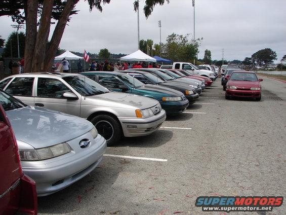 Silver 1992 Ford Taurus parked in a lot