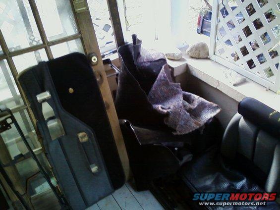 camaro-parts-4.jpg Door Panels, Front and rear sections of carpet. Carpet is in good shape: clean, deep color, no rips.
Passenger seat good shape: upholstery is good; no rips, good color and the bracket is in good shape.