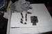 1994 Ford Bronco - Old Autolite Platinum plugs, coil, and rotor removed. The coil has a large pit worn in the terminal.