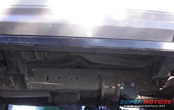 Showing the rock slider mounts. It's bolted onto the body mount brackets.