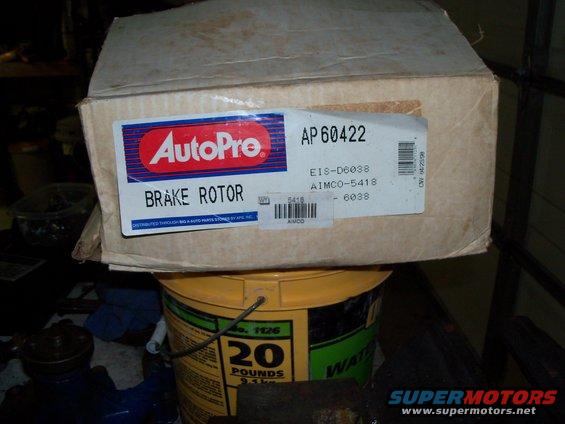 aftermarket-aimco-rotor.jpg Aimco extreme service rotor #5418. I originally stated that I purchased Raybestos rotors but I was mistaken.  These were the rotors I used to make the hubs from, after removing the rotor portion.