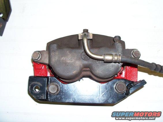 crown-vic-brake-caliper-assembly-2.jpg Crown Vic caliper assembly: caliper, caliper bracket and fabricated spindle bracket.