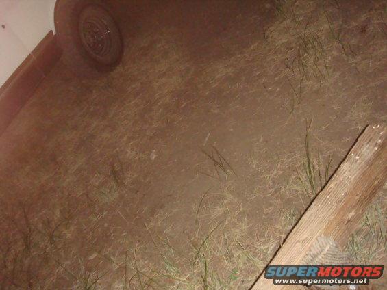 tire on the ground next to some dry grass and a piece of wood. Supermotors.net logo visible