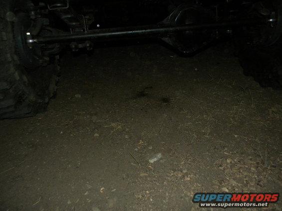 Rear axle and tire of a vehicle