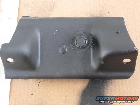 Black metal motor mount with bolt and two holes