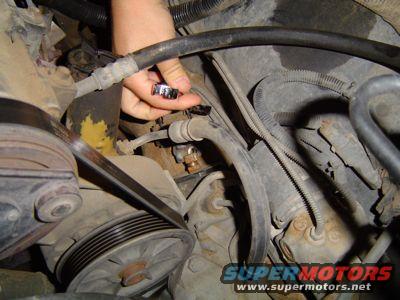 Time to work under the hood... take off the lines, there is a flapper in the (P.O.S. PLASTIC) steering pump. If you want to drain all your fluid for new, hold "said" flap.