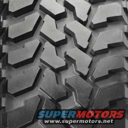 Close-up of aggressive tire tread pattern with SuperMotors logo