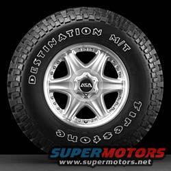Firestone Destination M/T tire and silver alloy wheel