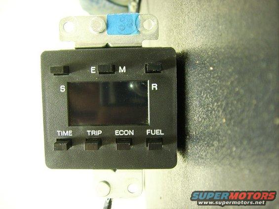 Digital odometer display with TIME, TRIP, ECON, FUEL buttons