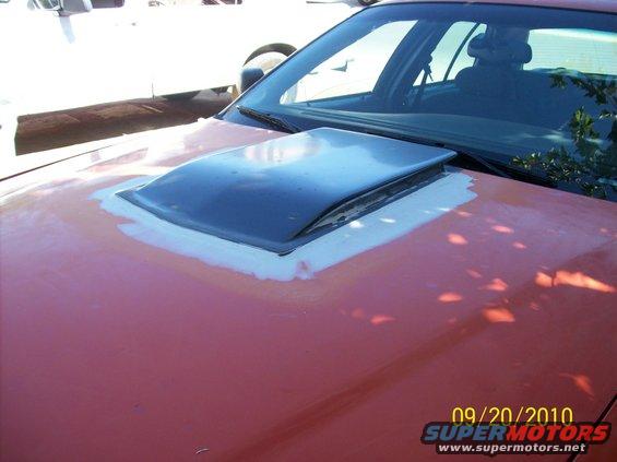 First stage of the cowl hood work