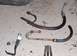 1990 Ford Bronco - NOT used. Top: Bronco high pressure hose, below: van return line