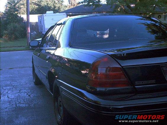 Blacked out rear lights, Marauder rear decklid spoiler.