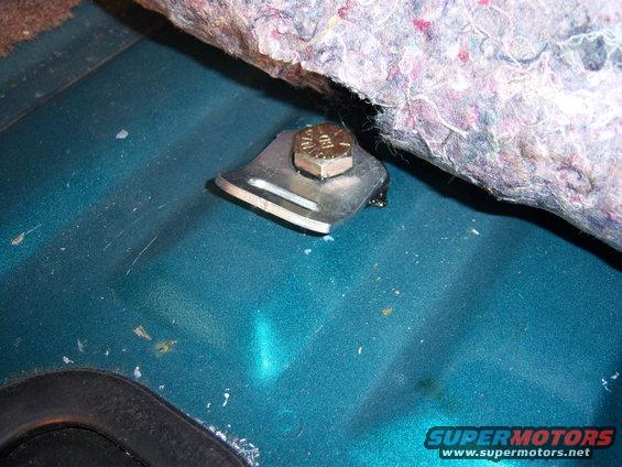 1996 Ford Bronco interior child seat tether anchor bolt